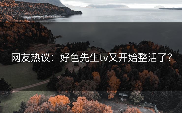 网友热议：好色先生tv又开始整活了？