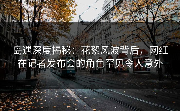 岛遇深度揭秘：花絮风波背后，网红在记者发布会的角色罕见令人意外
